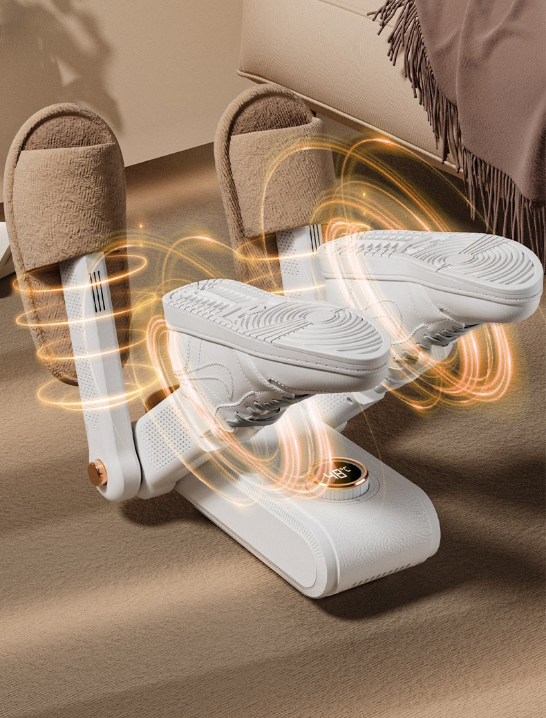 4 SHOES DRYER Shoe Dryer & Boot Dryer with Deodorizer – Shoe-Friendly Technology, Shoe Warmer with Heat Blower Fan, Dries 4 Shoes at Once and Odor Removal - Ideal for Ski Shoes, Boots, Gloves, and Hats