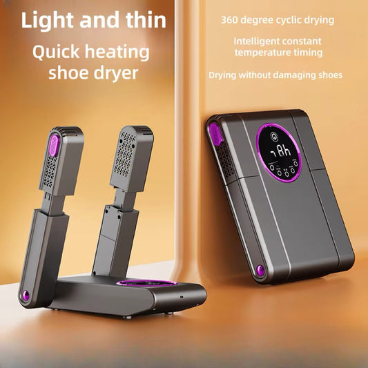 Household Shoes Dryer New Smart Portable Foldable Shoes Dryer Dehumidification Stinky Shoes Baking Shoes Dryer Boot Dryer for Work Boots - Shoe Dryer with 24-Hour